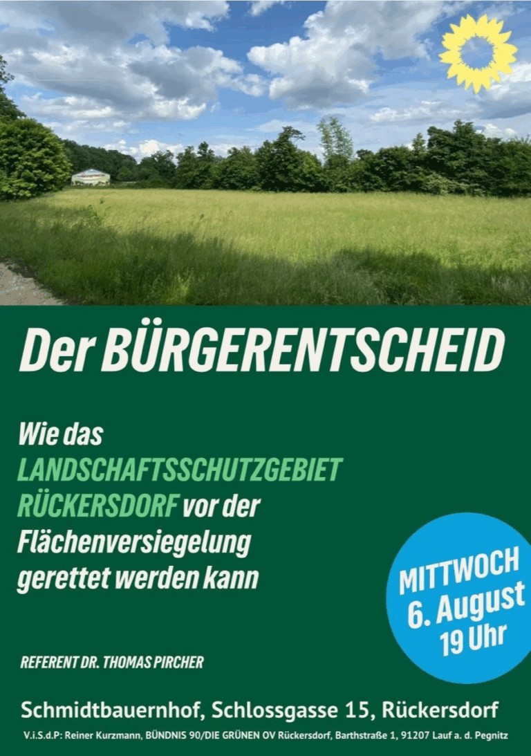 Informationsveranstaltung zum Bürgerentscheid: Wir mobilisieren zum Schutz des Landschaftsschutzgebietes