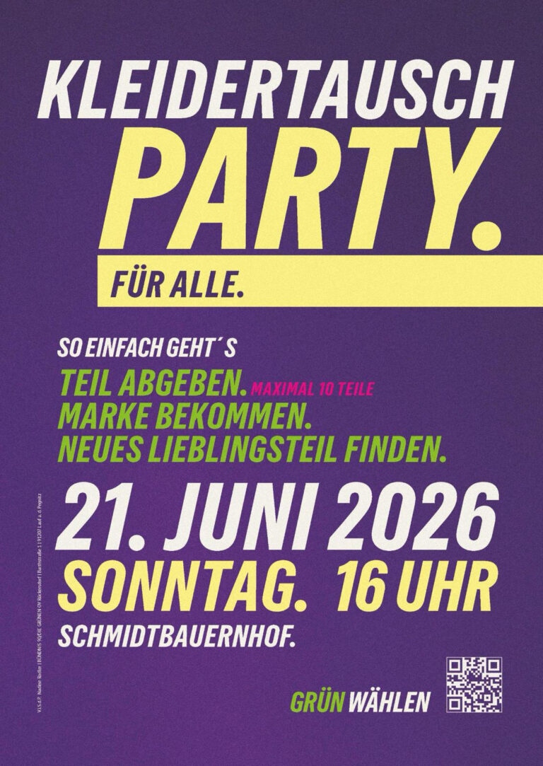 Kleidertauschparty #2 – am Sonntag den 21. Juni 2026 im Schmidtbauernhof